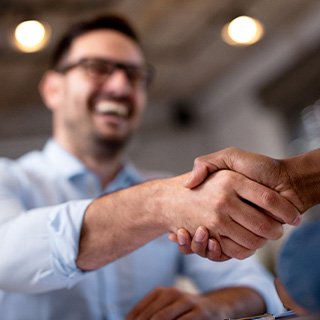 Woman using calculator
