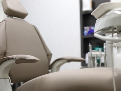 Dental chair at BlueCross BlueShield dentist