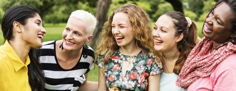 Group of women laughing together